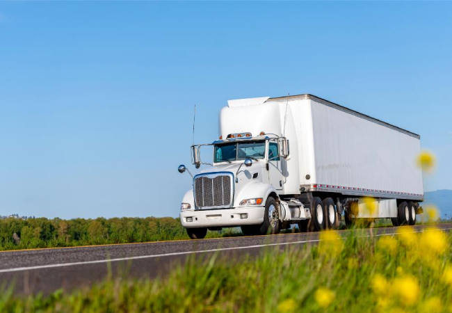 Semitruck on the highway